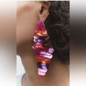Zara Sequins Cascade Earrings